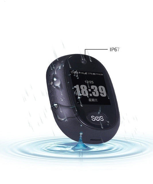 JMT-589917 4G LTE GPS Tracker with Health Management, Waterproof IP67, Pill Reminder, and HD Screen
