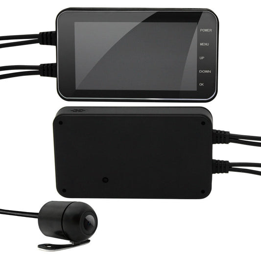 JMT-704029 Full HD 1080P Waterproof Motorcycle Camera with Dual Lens and 140-Degree Wide Angle, Supports Motion Detection and WiFi