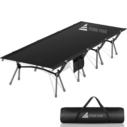 JMT-946890 Heavy Duty Portable Folding Camping Cot for Outdoor Use, Compact and Easy to Set Up Stretchers