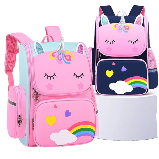 JMT-881098 Cartoon Unicorn School Backpack for Kids - Stylish and Convenient Travel Bag