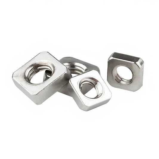 JMT-130186 Stainless Steel Square Nuts DIN 557 for M3, M5, M6, M8, M10, M12 Bolts Fixing
