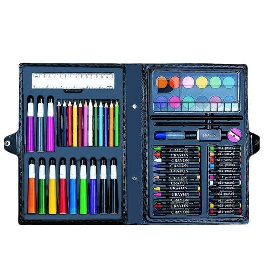 JMT-990282 Kids 68-Piece Art Set with Crayons, Oil Pastels, and Pencils for Drawing and Writing