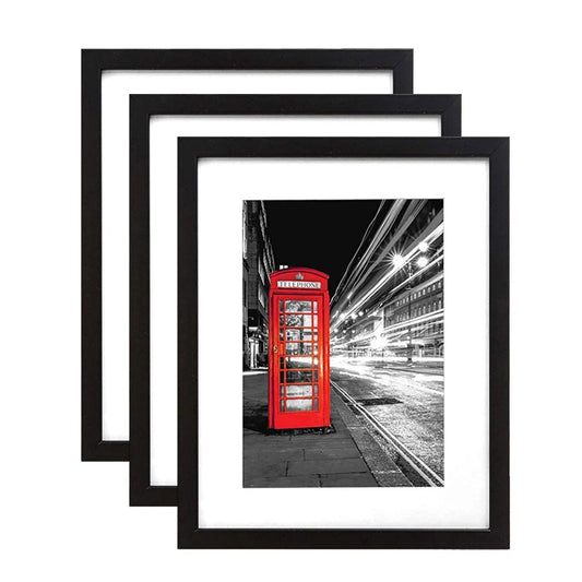 JMT-817482 Stylish A4 Black MDF Photo Frames in Custom Sizes for Home Wall Decoration