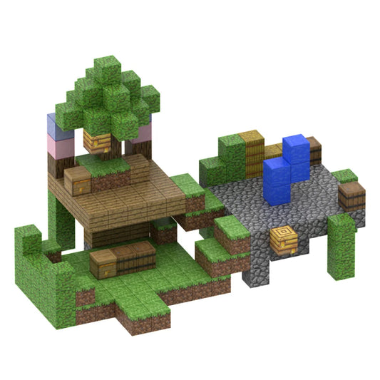 JMT-359114 Magnetic Building Block Set for Creative Play - DIY Cube Puzzle Toy with Over 500 Accessory Styles