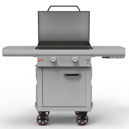 JMT-483402 Smart Temperature Control 2 Burner Gas Grill with Side Serving Table