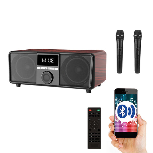 JMT-152074 Portable Dual 4 Inch Bluetooth Subwoofer Speaker with Microphone and Hi-Fi Sound for Home Theatre