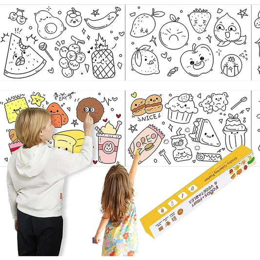 JMT-384650 Creative Removable Paper Graffiti Drawing Wall Poster Roll for Children's Art and Canvas Painting