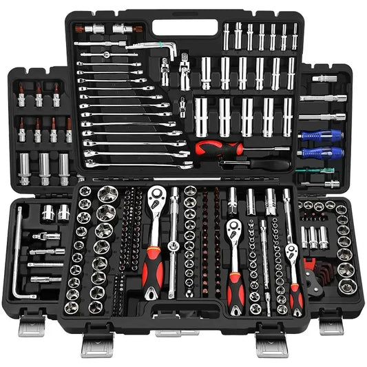 JMT-159498 Multifunctional 216/172-Piece Household Tool Set with Ratchet Wrench and Combination Kit for Car Repair