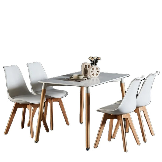 JMT-056330 Modern MDF Wooden Dining Table for Kitchen and Dining Room Use