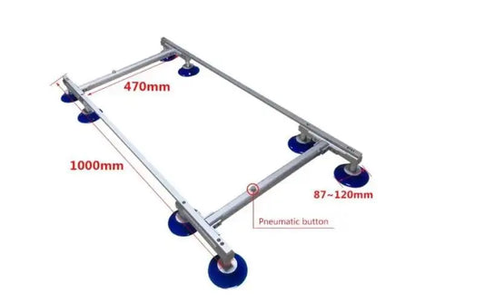 JMT-696970 Flexible 8PCS Suction Cup Set for LCD TV Screen and Glass Lifting