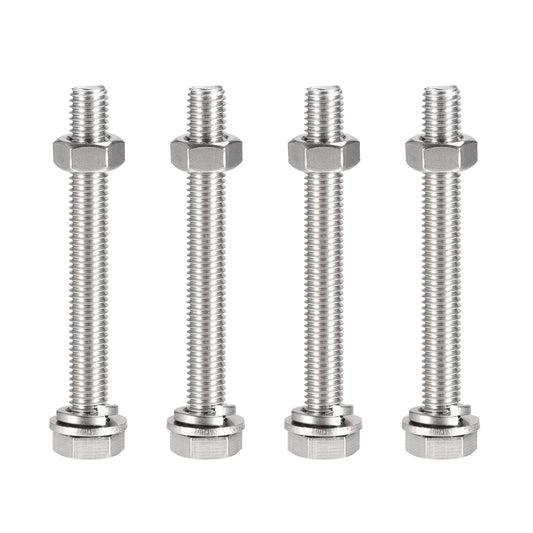 JMT-212682 M10 x 60mm Stainless Steel Hex Head Nut and Screw Bolts for T-Square Applications