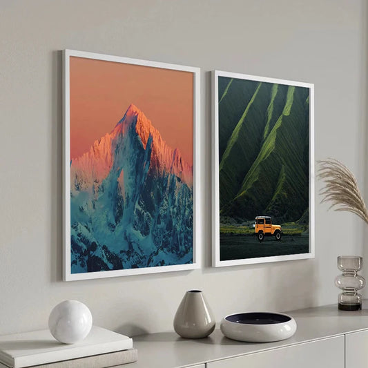 JMT-243466 Wooden Photo Frame Set for Living Room & Bedroom - A1 A2 A3 A4 Sizes