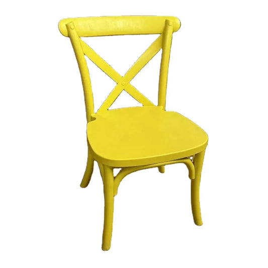 JMT-072138 Children's Portable Plastic Cross Back Dining Chair - Ideal for Parties and Events