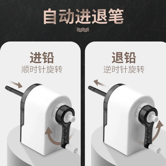 JMT-154314 Adjustable Tip Auto-Feed Pencil Sharpener for Home, School, and Office Use
