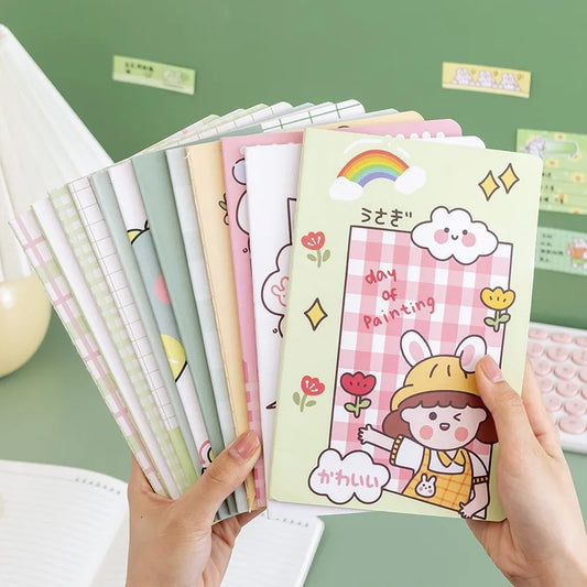 JMT-386634 A5 Cartoon Paper Cover Notebook for Primary School Stationery Supplies