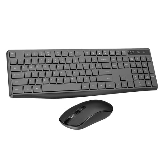 JMT-202826 Wireless Multimedia Keyboard and Mouse Combo with 104 Keys for PC and Laptop