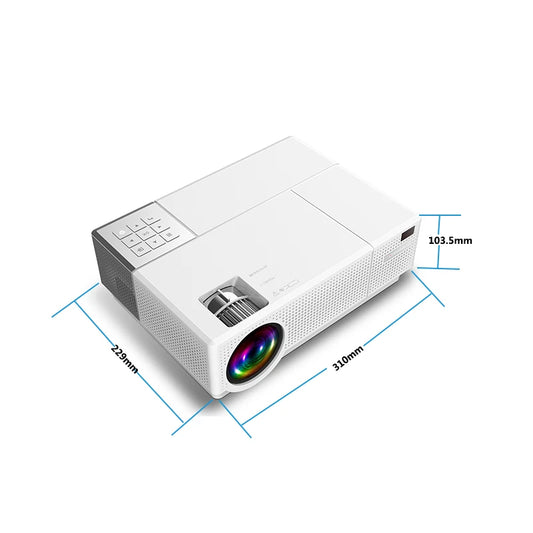 JMT-690698 Full HD 1080P Home Theatre Projector with Smart Features and 4K LED Capability