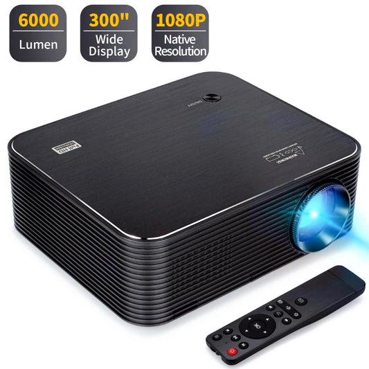 JMT-326474 Full HD LCD Projector with Wireless WiFi, Android OS, 3600 Lumens, Dual Frequency, 60-150 Inch Projection