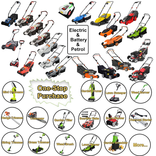 JMT-474506 79.8cc Diesel Engine Lawn Mower - 4 Wheel Walk-Behind Grass Cutter