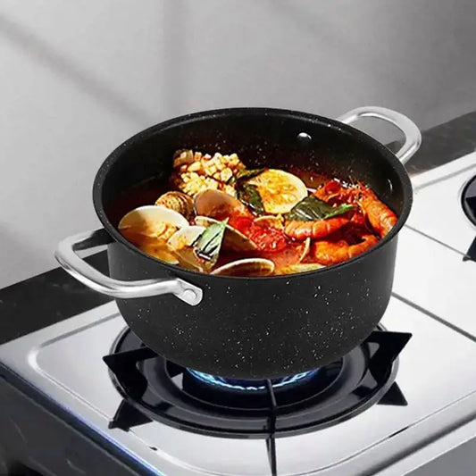 JMT-032970 13-Piece Non-Stick Stainless Steel Kitchenware Set with Stockpot and Frying Pan