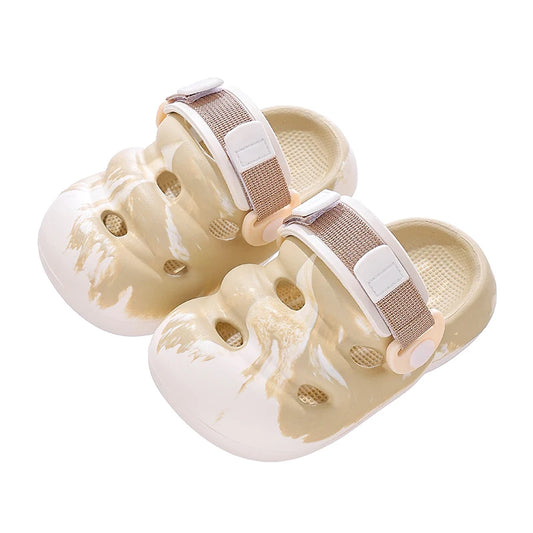 JMT-479946 Summer Wholesale Cute Leather Casual Shoes with Stock Availability Soft Sole Non-Slip Cartoon Baby Buckle Toddler Sandals
