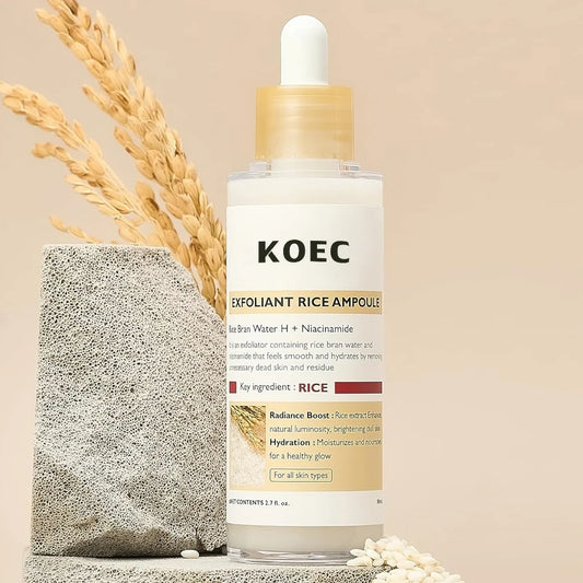 JMT-400010 Glow Rice Serum Set for Skin Brightening, Exfoliation, and Moisturisation - Suitable for All Skin Types