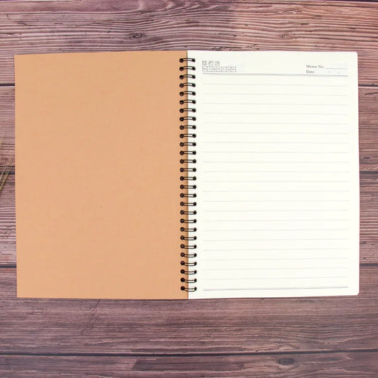 JMT-157258 Customisable A4/A5 Spiral Bound Hardcover Journal with Kraft Paper for School and Business Use