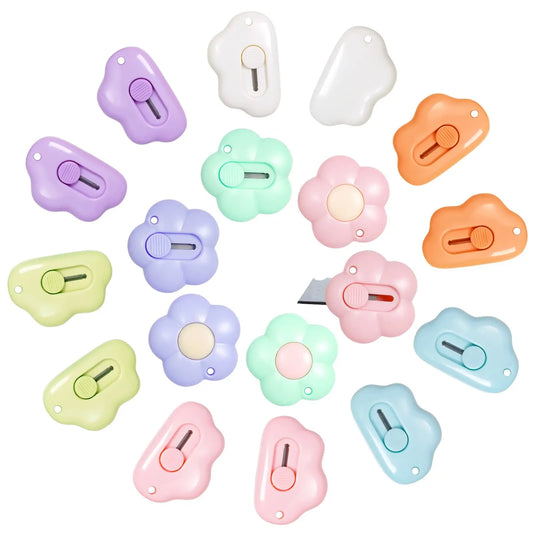 JMT-815562 Compact Retractable Utility Knife for Paper and DIY Crafts - Mini Slide Design