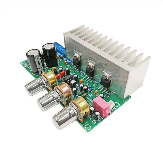JMT-282826 3-Channel 2.1 Power Amplifier Board TDA2050/TDA2030A, 18W*2 + 32W Low-Noise Subwoofer Module