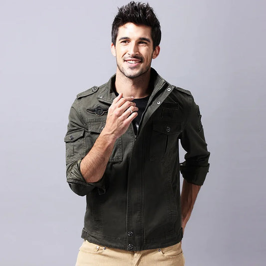 JMT-546122 Men's Winter Jacket Thick Outdoor Clothing Sports Moto Jacket With Zipper Closure Men's Coats