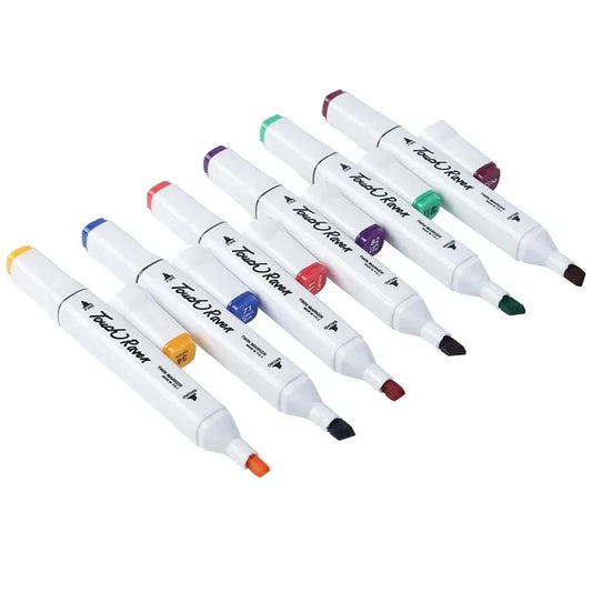 JMT-359306 Alcohol Based Dual Tip Sketch Marker Pens - 48 Colour Artist Drawing Set