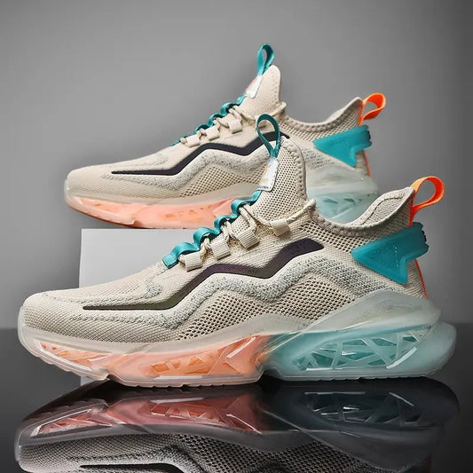 JMT-372746 JSYWD-286 Men's Casual Fashion Trend Sneakers with Crisp Breathable Mesh and Soft Soles