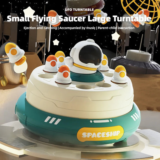 JMT-289802 Rocket Disk Bounce Table - Interactive Baby Educational Toy for Family Fun and Brain Training Activities