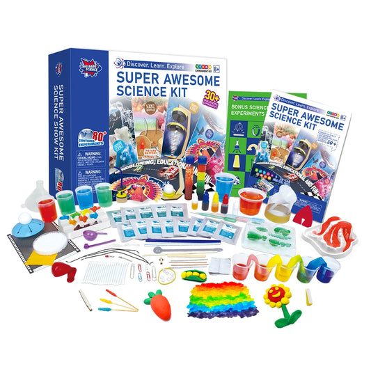 JMT-720394 80+ Science Experiments STEM Kit for Kids - Engaging Chemistry Learning Tool