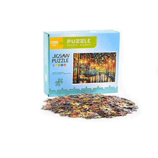 JMT-834826 Custom 1000 Piece Jigsaw Puzzle Featuring Famous Painting Scenery for Educational Decompression Activities