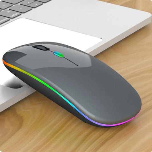 JMT-496586 Dual-Mode Wireless Charging Mouse with Silent Click and Luminous Design for Computers and Notebooks