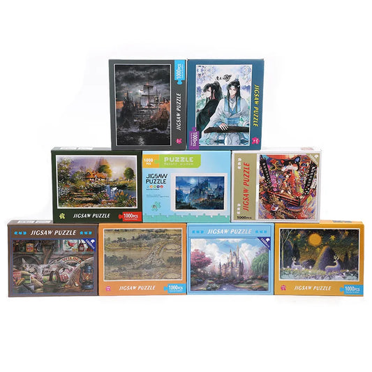 JMT-834826 Custom 1000 Piece Jigsaw Puzzle Featuring Famous Painting Scenery for Educational Decompression Activities