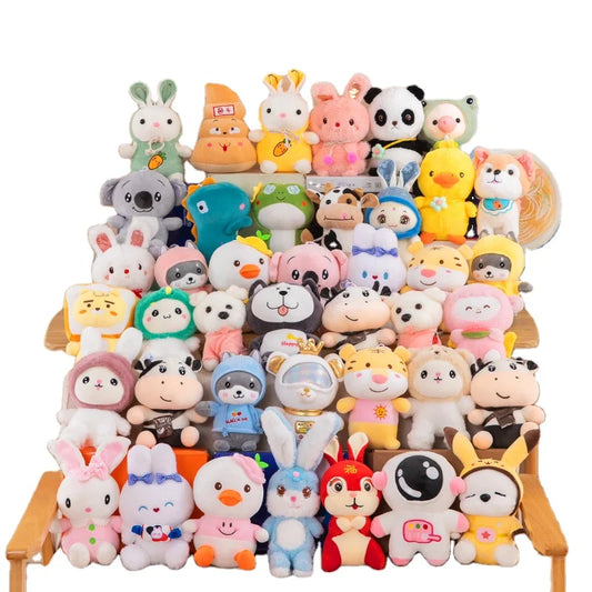 JMT-835018 Cute and Soft Mixed Plush Stuffed Animal Toys for Claw Machines (10-15cm)