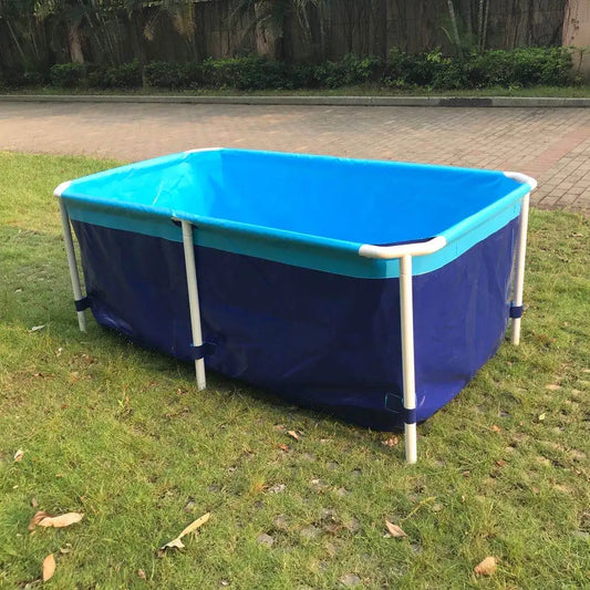 JMT-535562 Metal Frame Folding Swimming Pool for Outdoor Family Fun