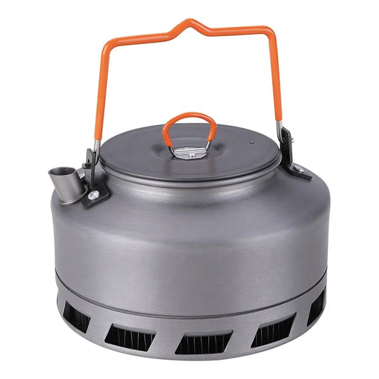 JMT-630282 Ultralight Portable Camping Kettle for Outdoor Cooking - 15x6.8cm Aluminium Teapot