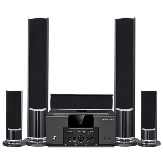 JMT-920074 5.1 Channel Home Theatre Speaker System with Powerful Subwoofer and Remote Control
