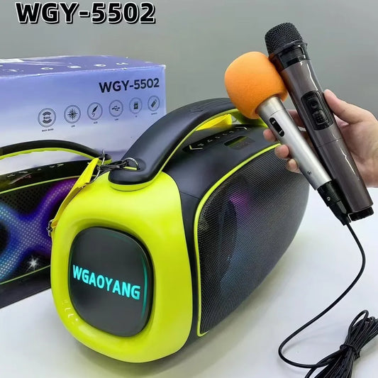 JMT-447306 High Power Portable Handheld Wireless Speaker with RGB Lights and Microphone