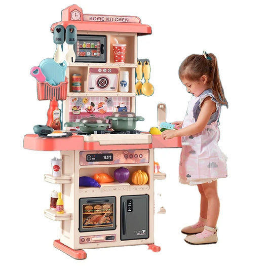 JMT-944010 43PCS Mini Kitchen Play Set with Cooking Sink and Accessories for Kids