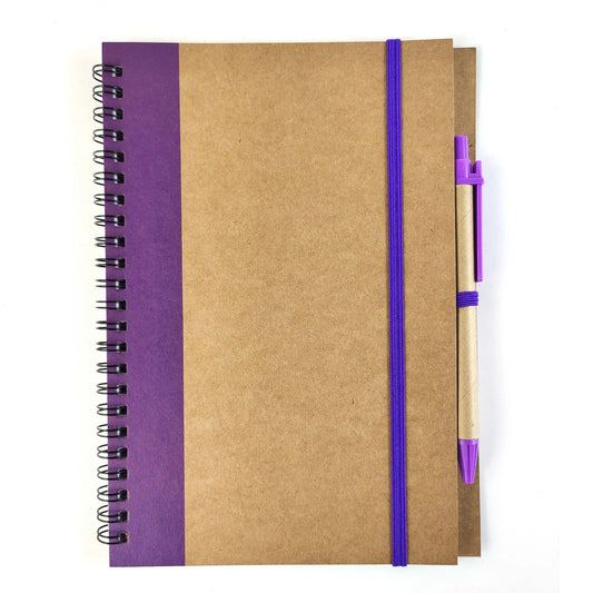 JMT-222794 A6 Spiral Notebook with Pen - Custom Logo Hardcover for Office and School Use
