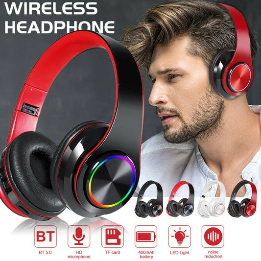 JMT-852042 Wireless Gaming Headset with Foldable Design, Hi-Fi Sound, and Built-In Microphone for Gamers