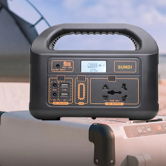 JMT-621386 150W Portable Solar Power Station with Dual AC Outputs for Outdoor Emergency Use