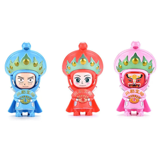 JMT-884042 Creative Mini Action Figure Toy - Chinese SiChuan Opera Face-Changing Educational Toy for Kids, 6x5.5x10.3cm