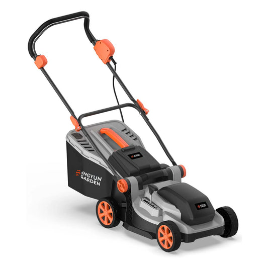 JMT-129866 1200W Electric Lawn Mower with 6 Cutting Height Settings and 13-Inch Blade