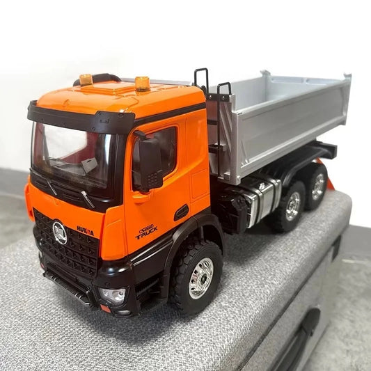 JMT-445898 1/14 Remote Control Dump Truck with Lifting Bed and High-Torque Motor, Alloy Construction