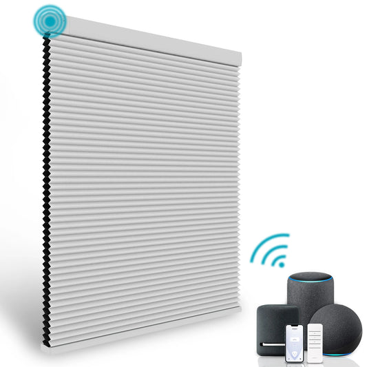 JMT-532554 Automatic Electric Blackout Honeycomb Cellular Cordless Pleated Window Blinds